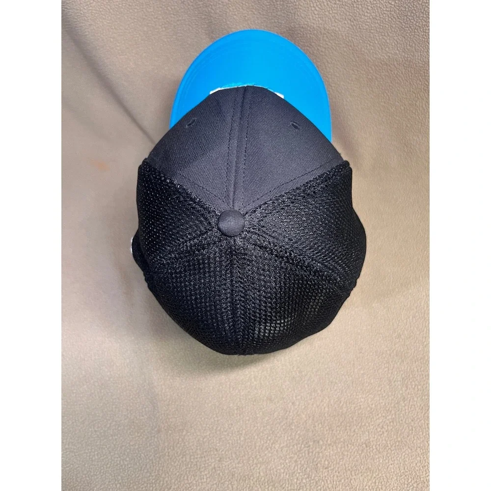 Adidas Adizero TaylorMade Golf Hat Black Blue Mesh Performance Cap Mens Stretch